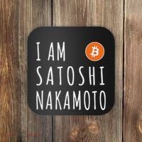 I Am Satoshi Nakamoto Fun Bitcoin Creator Meme Coaster thumb 0