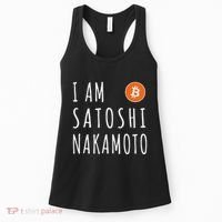 I Am Satoshi Nakamoto Fun Bitcoin Creator Meme Women's Tank Top thumb 0