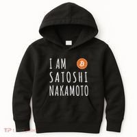 I Am Satoshi Nakamoto Fun Bitcoin Creator Meme Kids Hoodie thumb 0