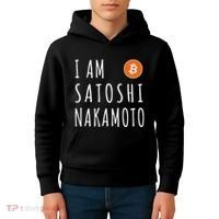 I Am Satoshi Nakamoto Fun Bitcoin Creator Meme Kids Hoodie thumb 4