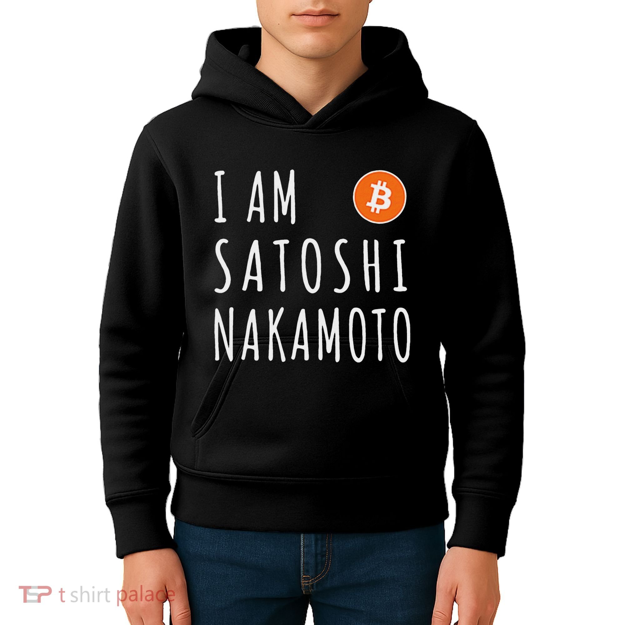 I Am Satoshi Nakamoto Fun Bitcoin Creator Meme Kids Hoodie