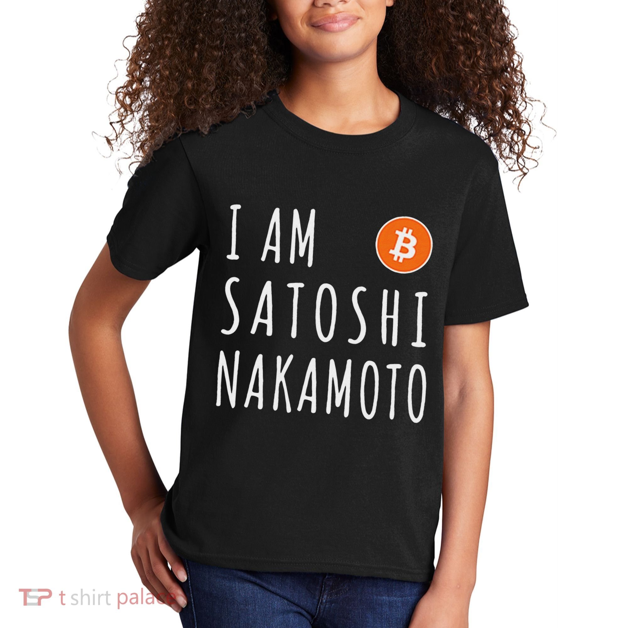 I Am Satoshi Nakamoto Fun Bitcoin Creator Meme Kids T-Shirt