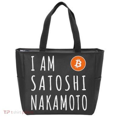 I Am Satoshi Nakamoto Fun Bitcoin Creator Meme Tote Bag