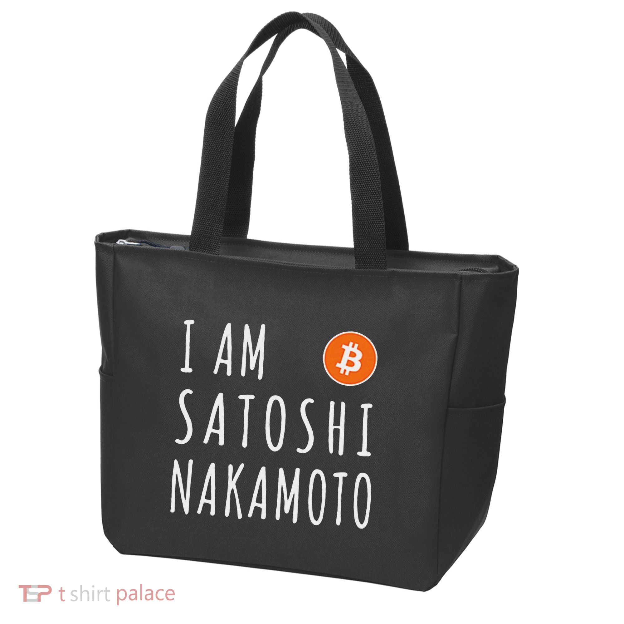 I Am Satoshi Nakamoto Fun Bitcoin Creator Meme Tote Bag