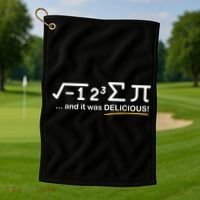 I Ate Some Pi Funny Pi Day & Math Lover Gift Golf Towel thumb 1
