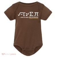 I Ate Some Pi Funny Pi Day & Math Lover Gift Baby Bodysuit thumb 0