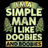 I'm A Simple Man I Like Doobies And Boobies Weed 420 Coffee Mug thumb 5