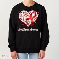 I'm A Survivor Heart Disease Awareness Red Ribbon CHD Women's Sweatshirt thumb 0