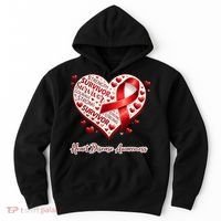 I'm A Survivor Heart Disease Awareness Red Ribbon CHD Hoodie thumb 0