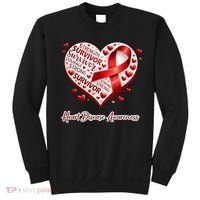 I'm A Survivor Heart Disease Awareness Red Ribbon CHD Sweatshirt thumb 0