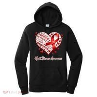 I'm A Survivor Heart Disease Awareness Red Ribbon CHD Women's Hoodie thumb 0