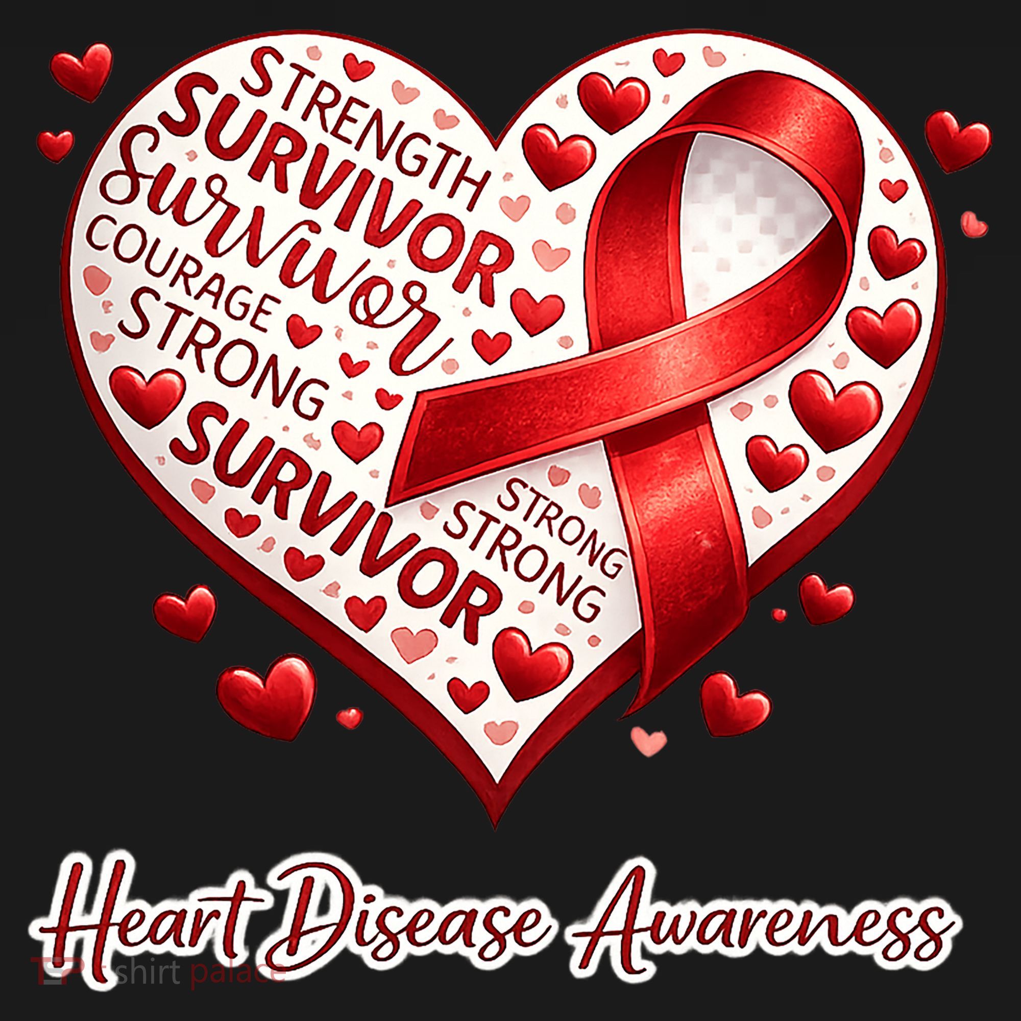 I'm A Survivor Heart Disease Awareness Red Ribbon CHD Women's Hoodie