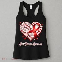 I'm A Survivor Heart Disease Awareness Red Ribbon CHD Women's Tank Top thumb 3