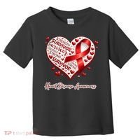 I'm A Survivor Heart Disease Awareness Red Ribbon CHD Toddler T-Shirt thumb 0