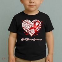 I'm A Survivor Heart Disease Awareness Red Ribbon CHD Toddler T-Shirt thumb 2