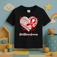 I'm A Survivor Heart Disease Awareness Red Ribbon CHD Toddler T-Shirt thumb 3