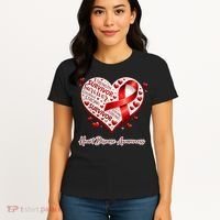 I'm A Survivor Heart Disease Awareness Red Ribbon CHD Women's T-Shirt thumb 4