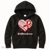 I'm A Survivor Heart Disease Awareness Red Ribbon CHD Kids Hoodie thumb 0