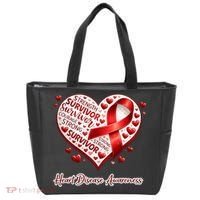 I'm A Survivor Heart Disease Awareness Red Ribbon CHD Tote Bag thumb 0