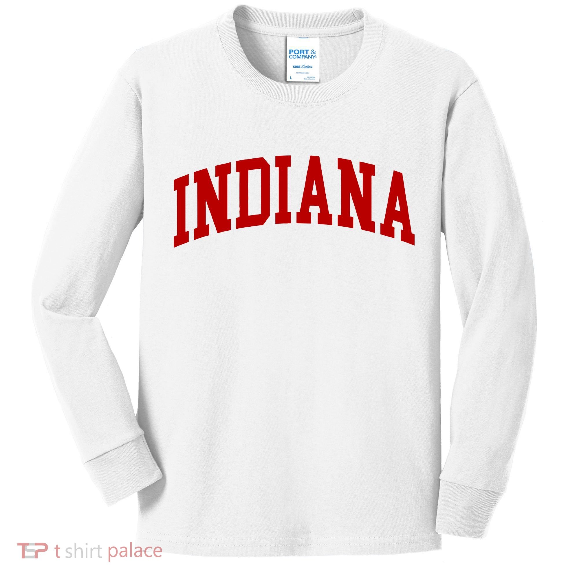 Indiana Arch Sports Logo Kids Long Sleeve Shirt