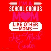 I'm A School Chorus Mom Like Other Moms Mother's Day Santa Hat thumb 1