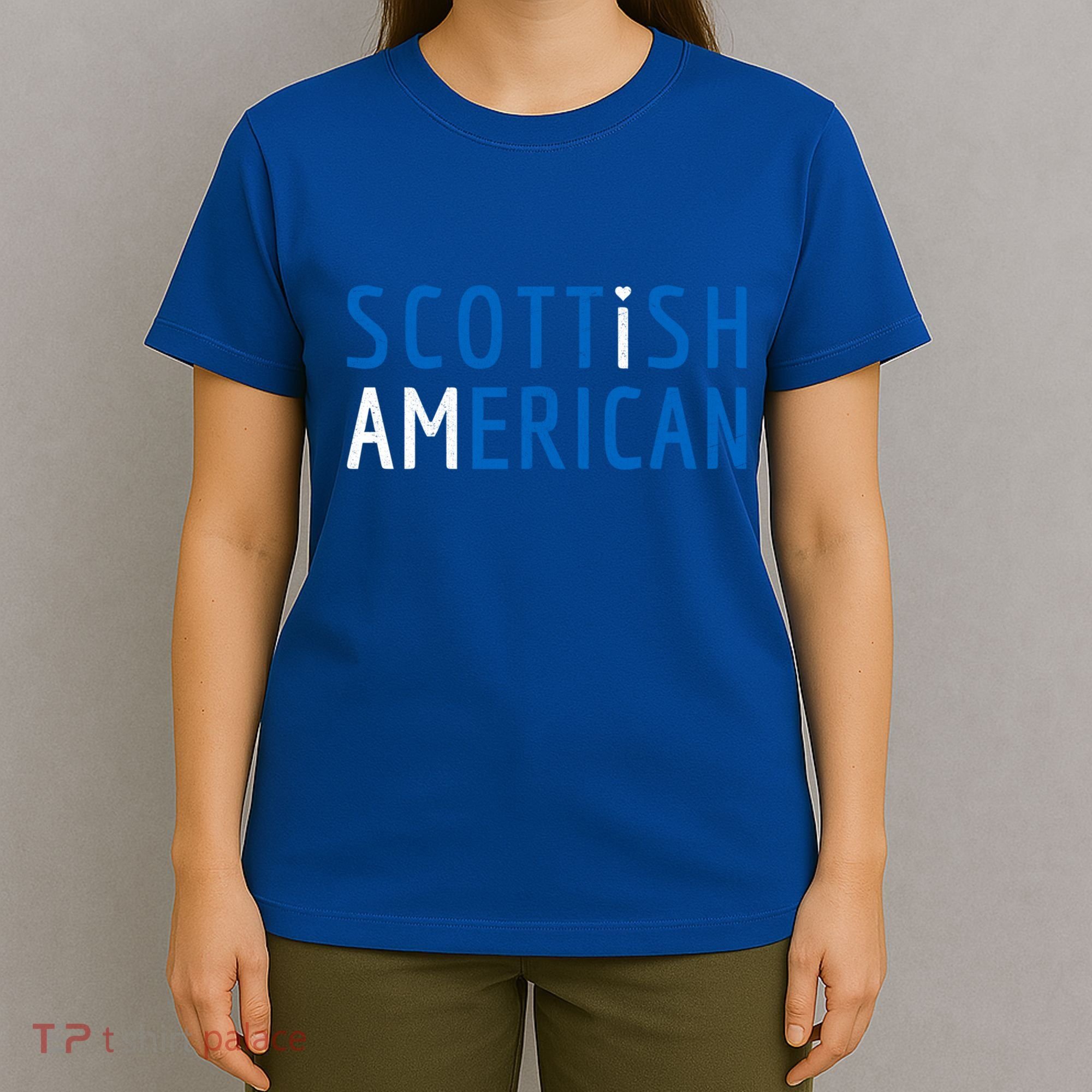 I Am Scottish American Gift Scotland And America Pride Gift T-Shirt