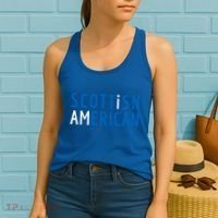 I Am Scottish American Gift Scotland And America Pride Gift Women's Tank Top thumb 2