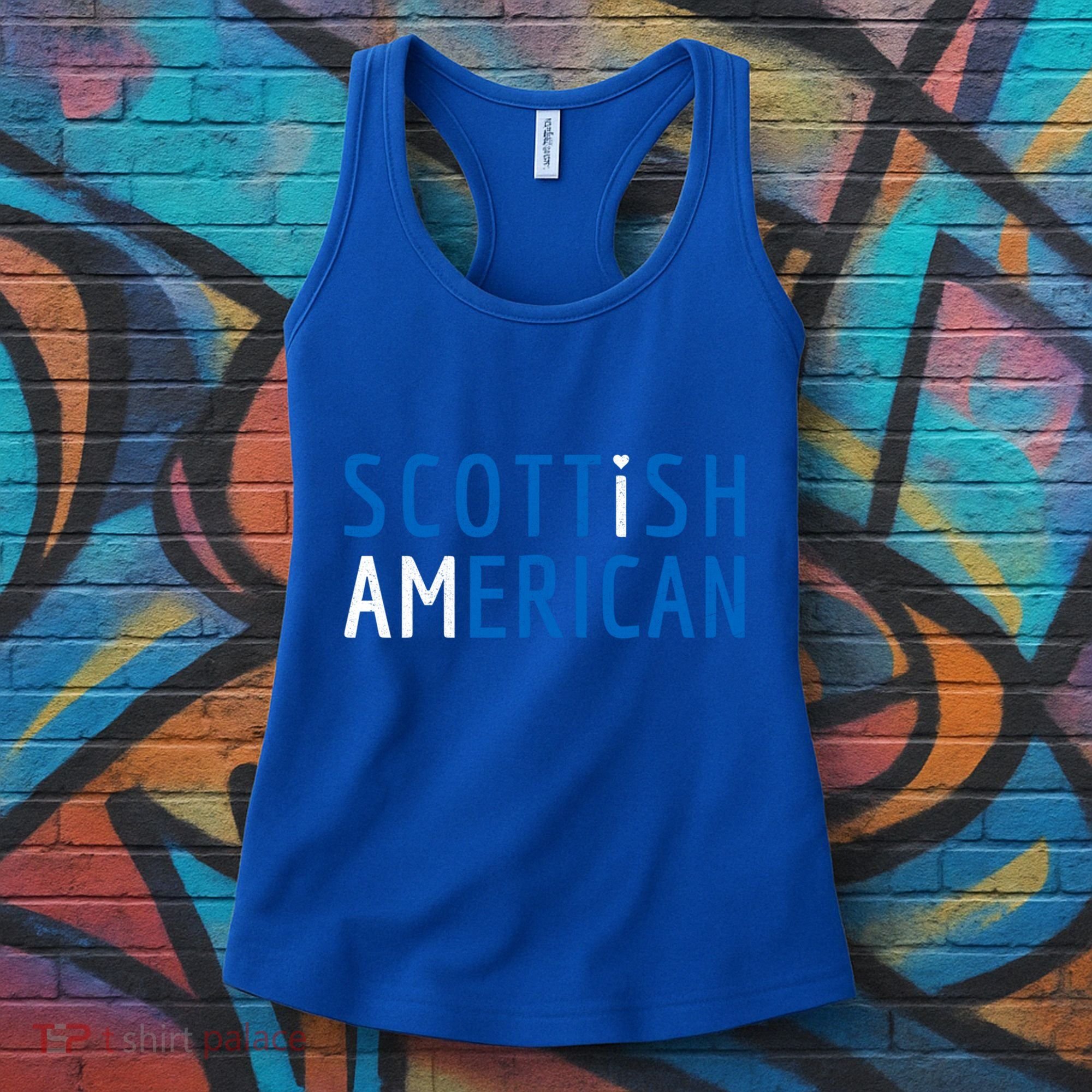 I Am Scottish American Gift Scotland And America Pride Gift Women's Tank Top