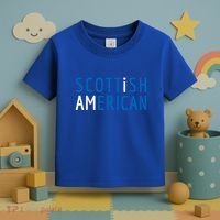 I Am Scottish American Gift Scotland And America Pride Gift Toddler T-Shirt thumb 3