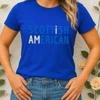 I Am Scottish American Gift Scotland And America Pride Gift Women's T-Shirt thumb 2