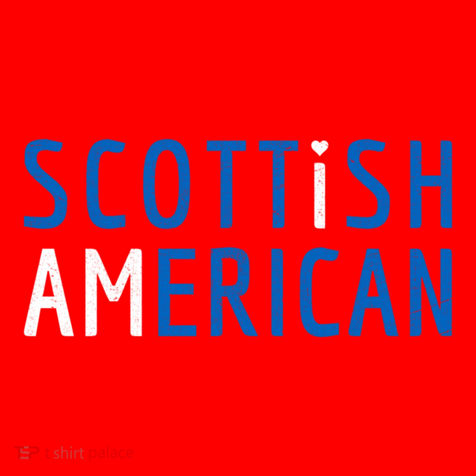 I Am Scottish American Gift Scotland And America Pride Gift Santa Hat