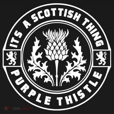 ItS A Scottish Thing Purple Thistle Infant Fleece One Piece