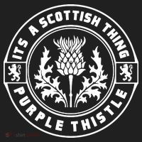 ItS A Scottish Thing Purple Thistle Hat thumb 2