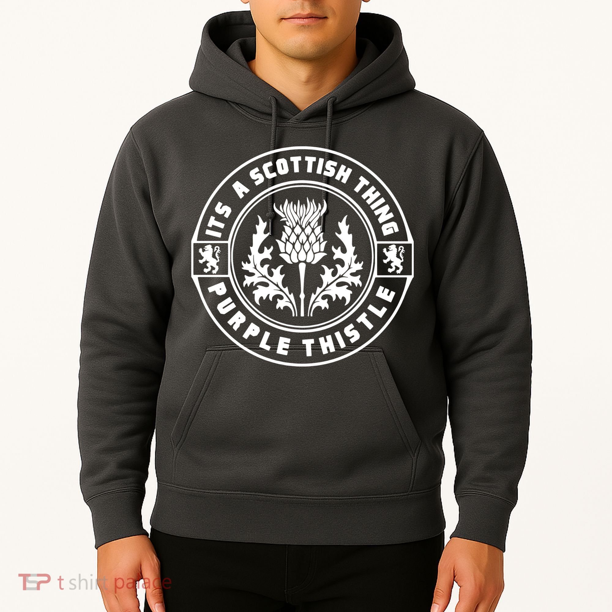 ItS A Scottish Thing Purple Thistle Hoodie