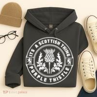 ItS A Scottish Thing Purple Thistle Hoodie thumb 4