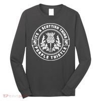 ItS A Scottish Thing Purple Thistle Long Sleeve Shirt thumb 0