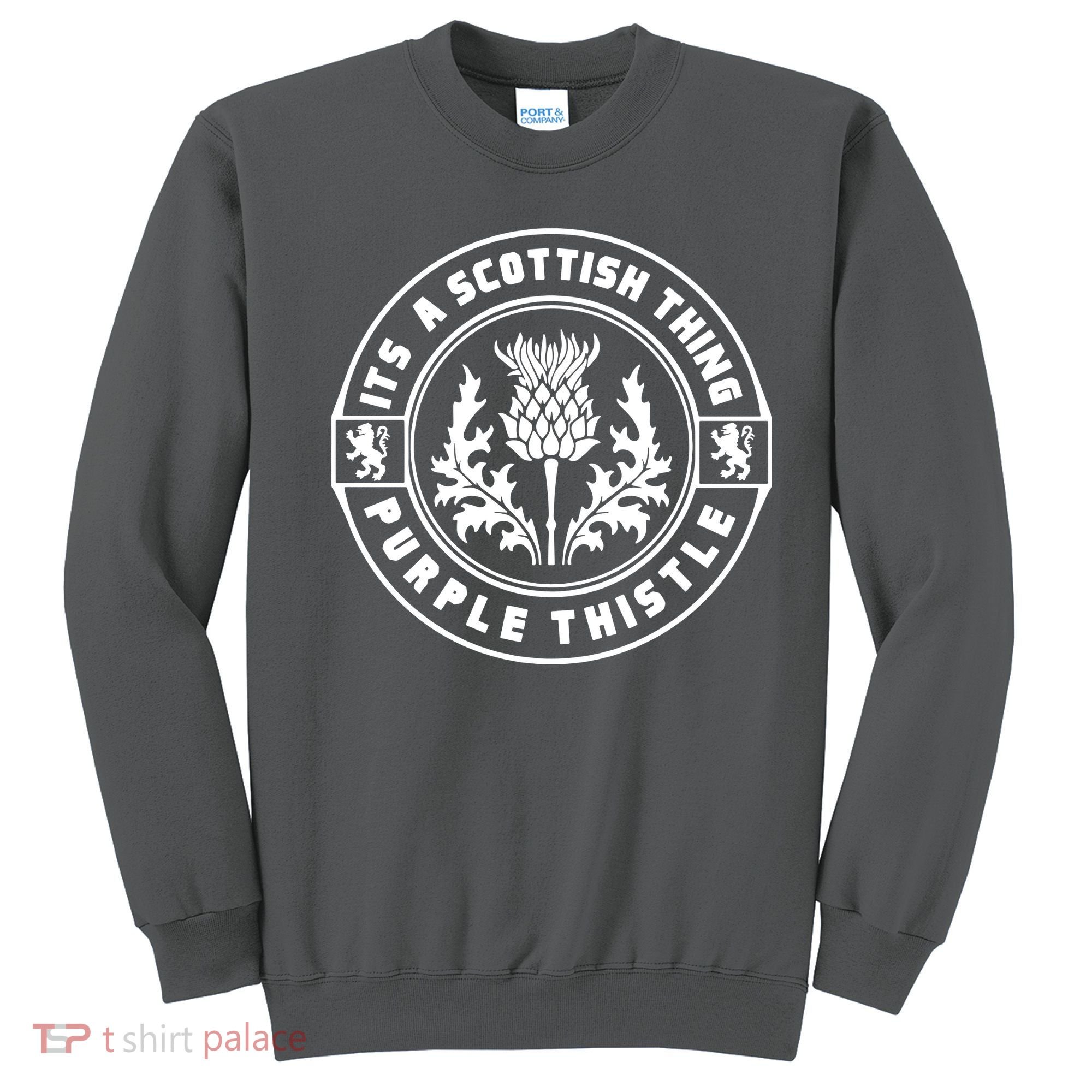 ItS A Scottish Thing Purple Thistle Sweatshirt
