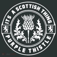 ItS A Scottish Thing Purple Thistle Sweatshirt thumb 2