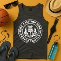 ItS A Scottish Thing Purple Thistle Tank Top thumb 4
