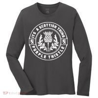 ItS A Scottish Thing Purple Thistle Women's Long Sleeve Shirt thumb 0