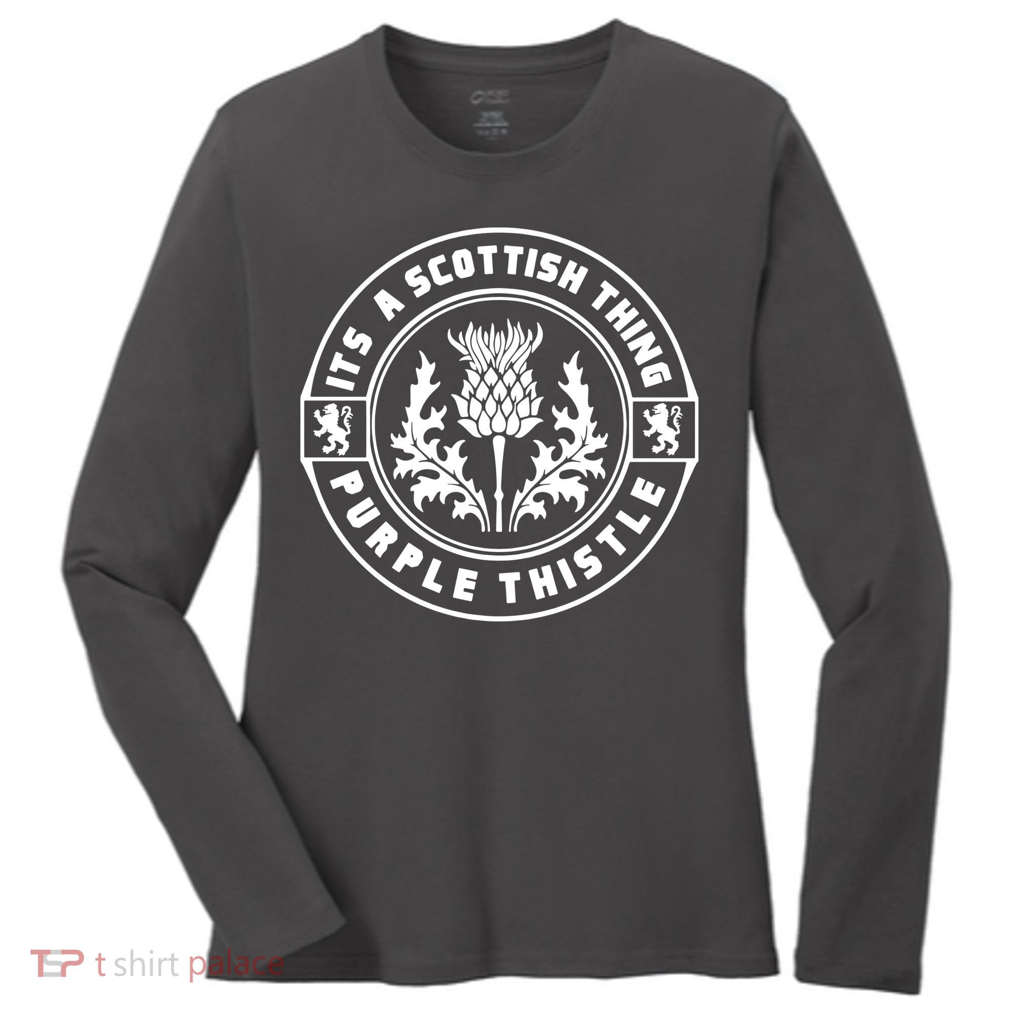 ItS A Scottish Thing Purple Thistle Women's Long Sleeve Shirt