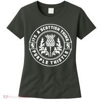 ItS A Scottish Thing Purple Thistle Women's T-Shirt thumb 0