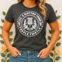 ItS A Scottish Thing Purple Thistle Women's T-Shirt thumb 2