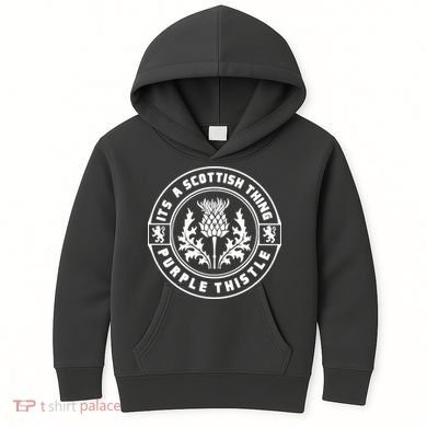ItS A Scottish Thing Purple Thistle Kids Hoodie
