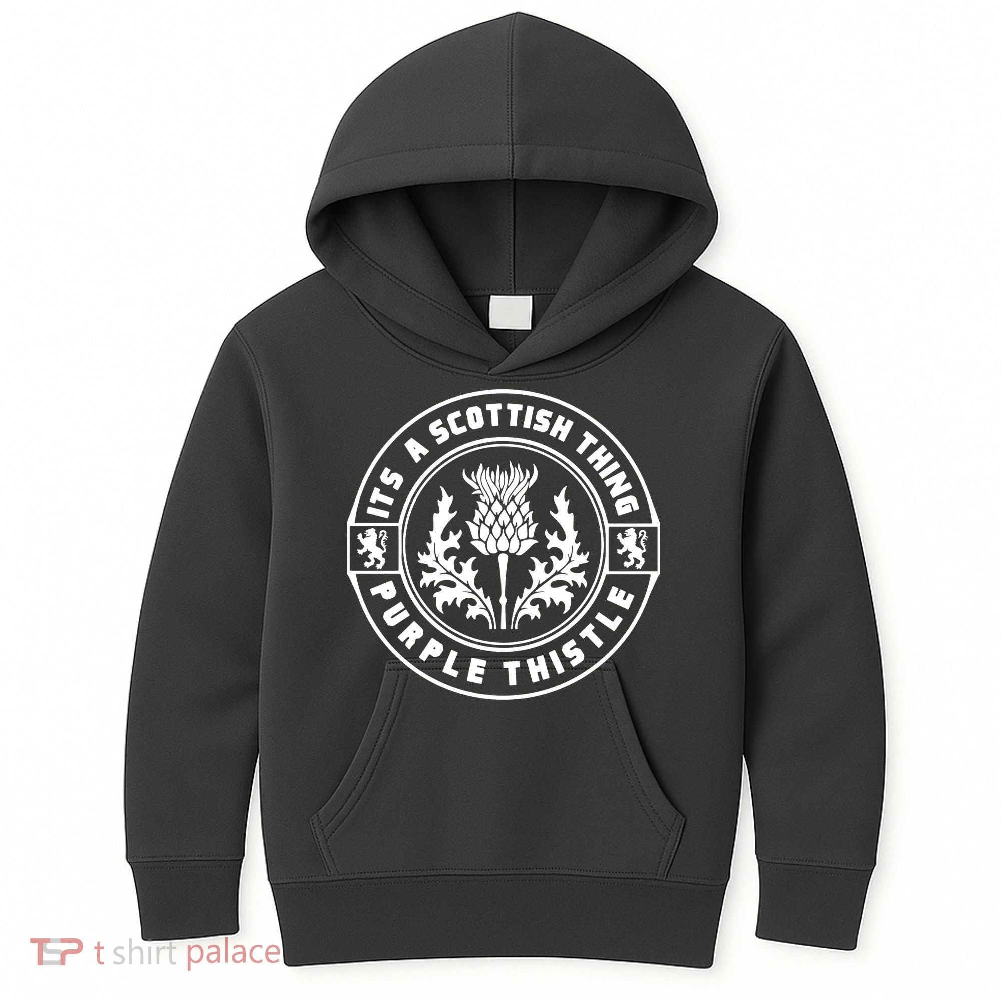 ItS A Scottish Thing Purple Thistle Kids Hoodie