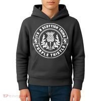 ItS A Scottish Thing Purple Thistle Kids Hoodie thumb 4