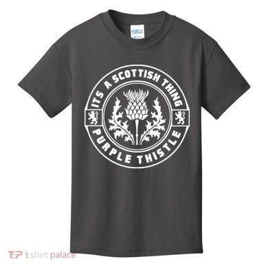 ItS A Scottish Thing Purple Thistle Kids T-Shirt