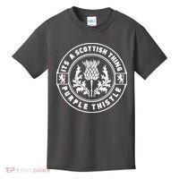 ItS A Scottish Thing Purple Thistle Kids T-Shirt thumb 0