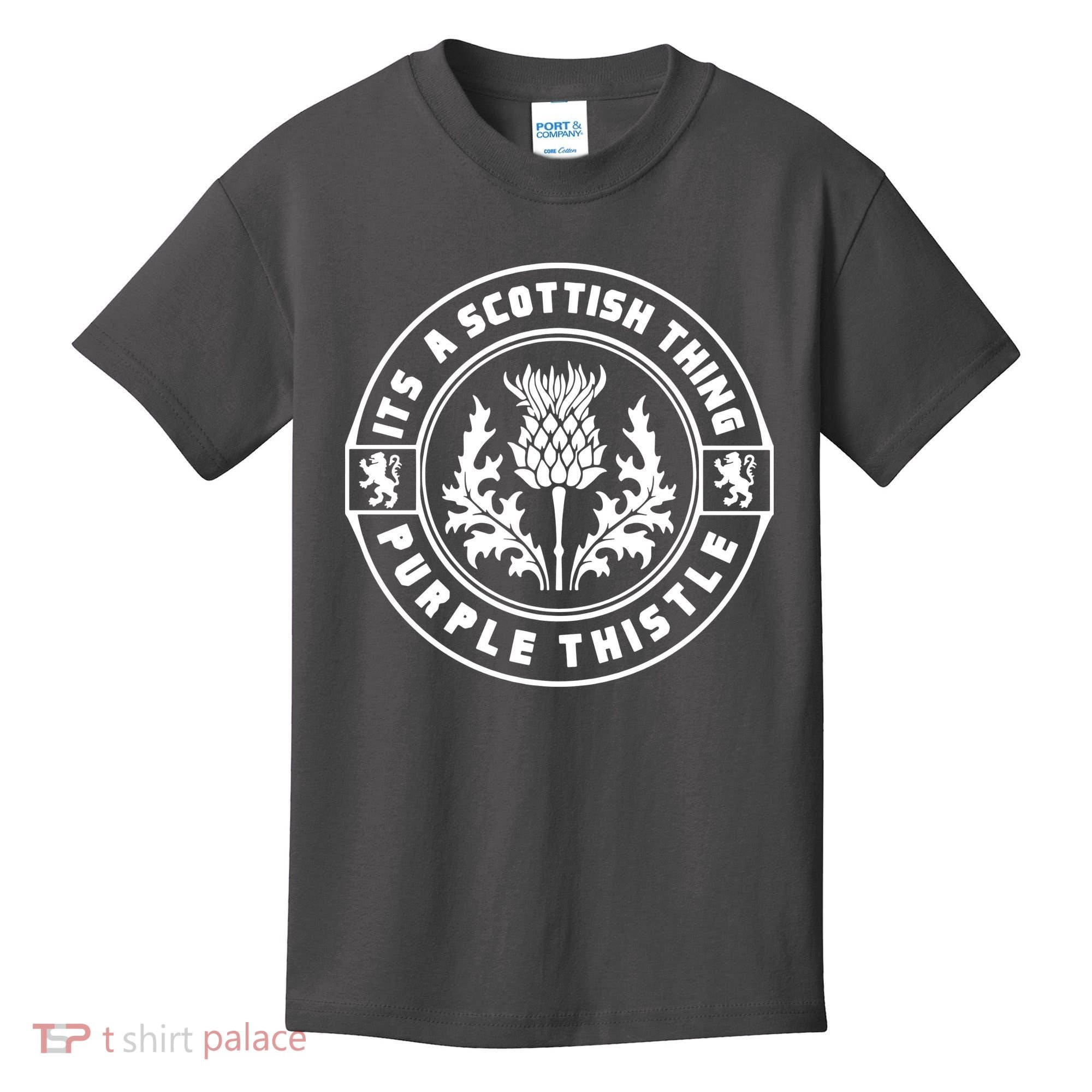 ItS A Scottish Thing Purple Thistle Kids T-Shirt