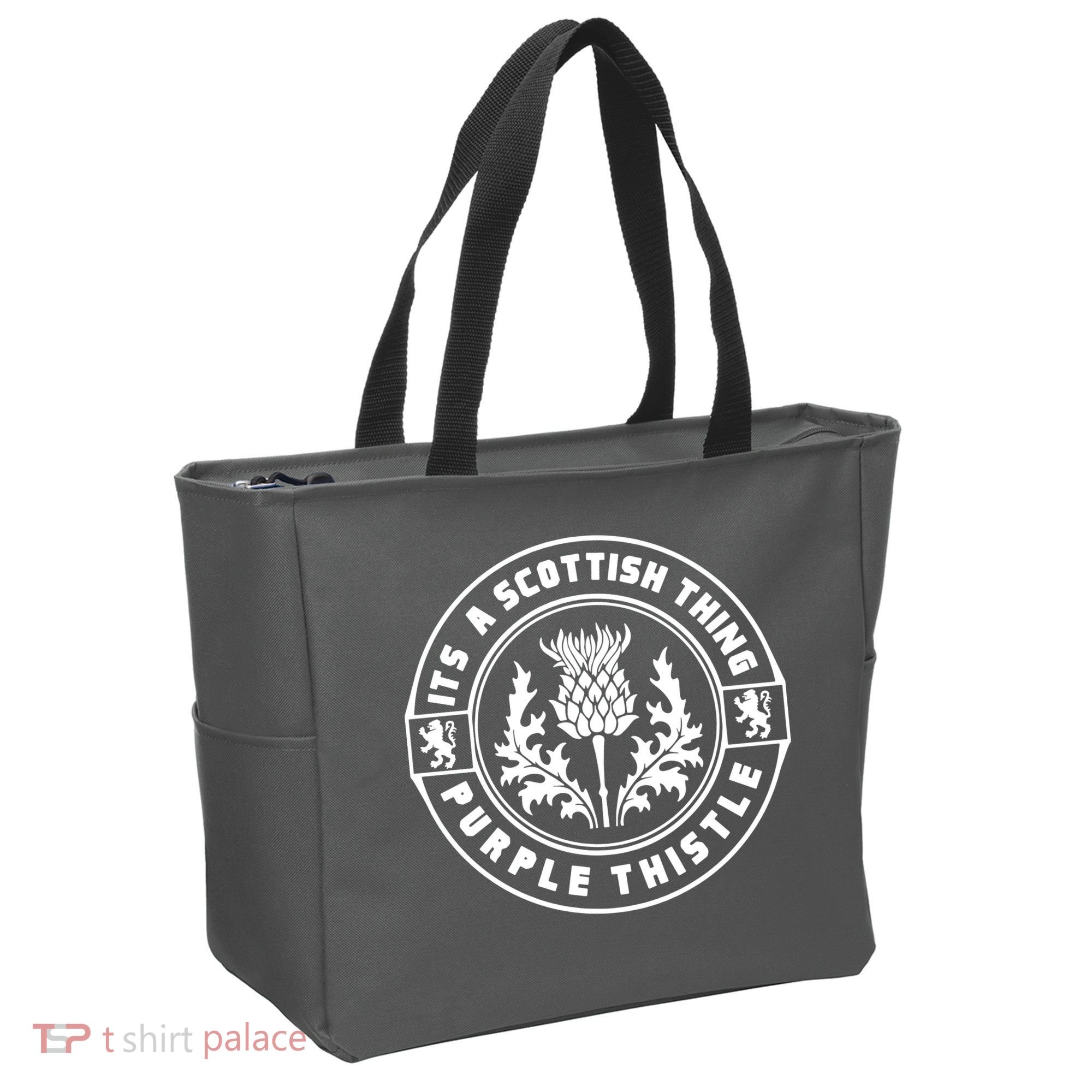 ItS A Scottish Thing Purple Thistle Tote Bag